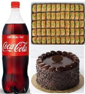 En Sevilen Lezzetler Pasta Baklava ve 1 L Cola Menüsü